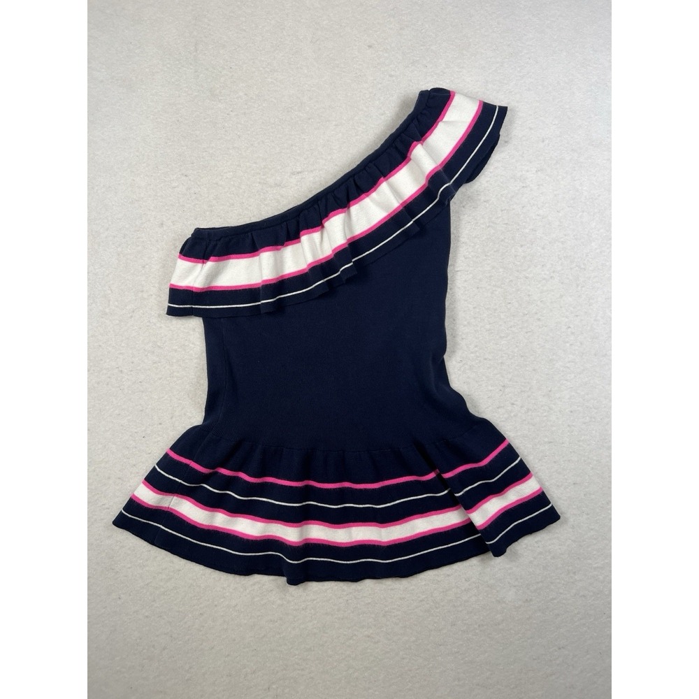 Lilly Pulitzer Mandarina Sweater Tank Top True Navy Cracked Up Stripe Medium NWT